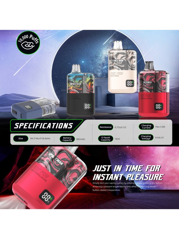 Smok Spaceman 10K Pro Disposable Vape Device