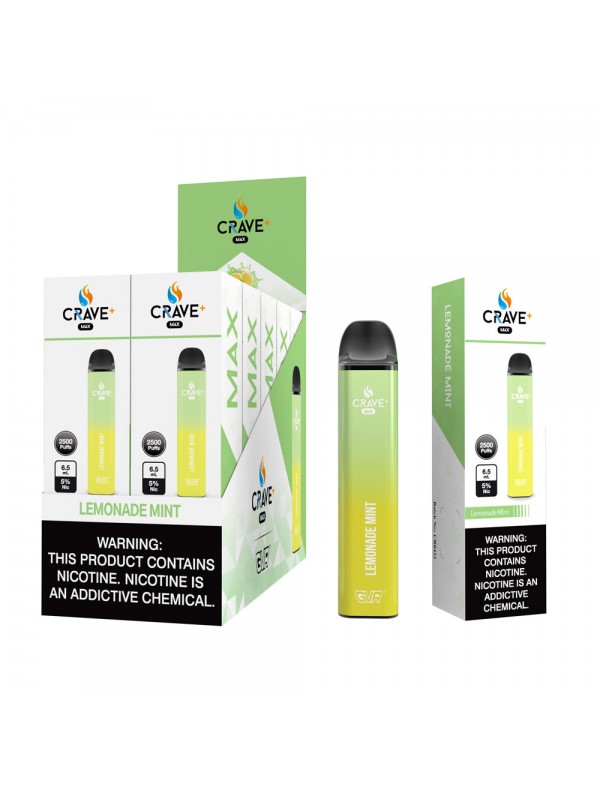 Crave Max 2500 Puff Disposable Vape Device