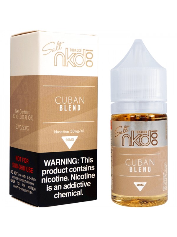 Cuban Blend Salt Nic By Naked 100 E-Liquid (30ml)