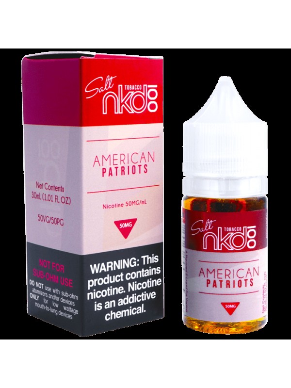 American Patriot Salt Nic By Naked 100 E-Liquid (30ml)