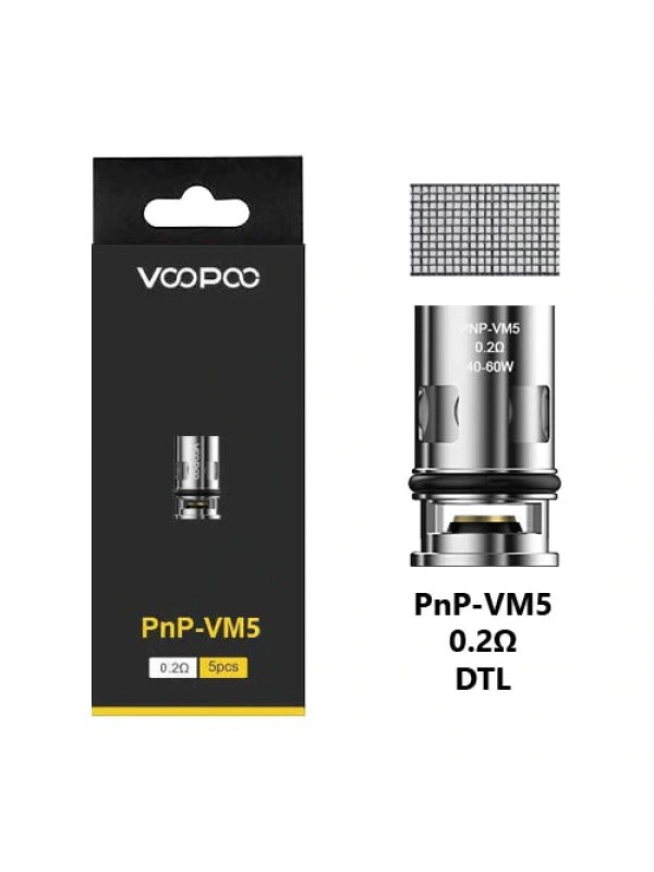 Voopoo PNP Replacement Coils 5 Pack