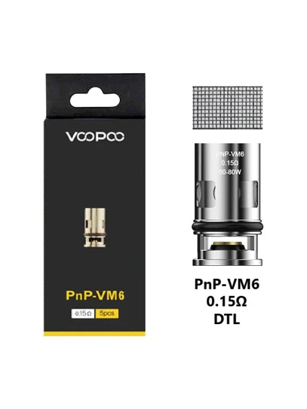 Voopoo PNP Replacement Coils 5 Pack