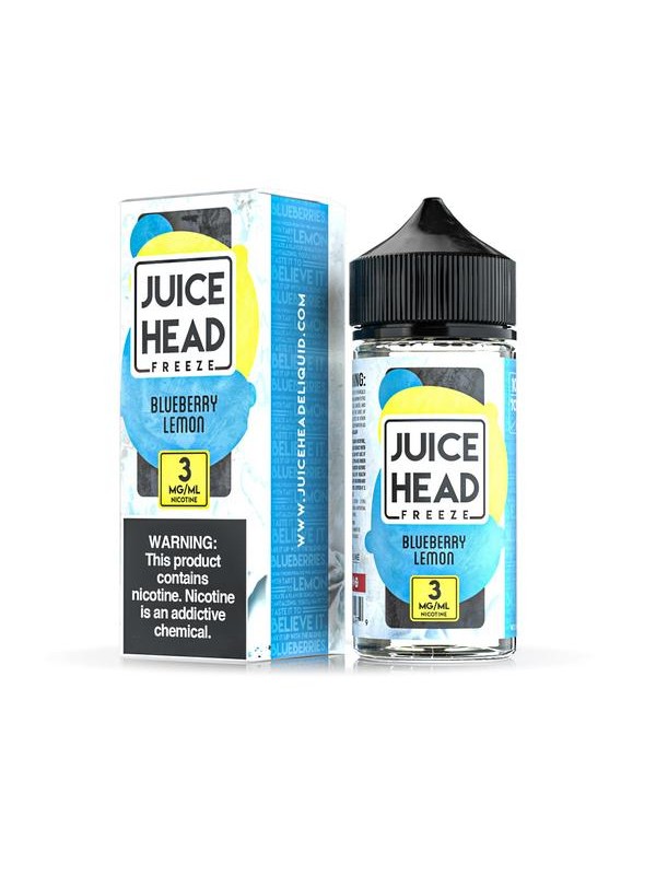 JUICE HEAD E-LIQUID - BLUEBERRY LEMON FREEZE 100ML