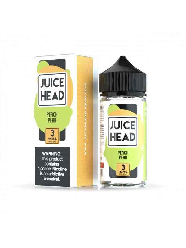 JUICE HEAD E-LIQUID - PEACH PEAR 100ML