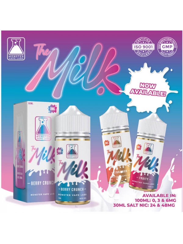 The Milk Fruity Vape Juice By Monster Vape Labs 100ml