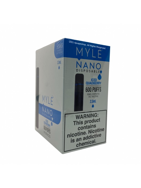 MYLE NANO DISPOSABLE VAPE WHOLESALE